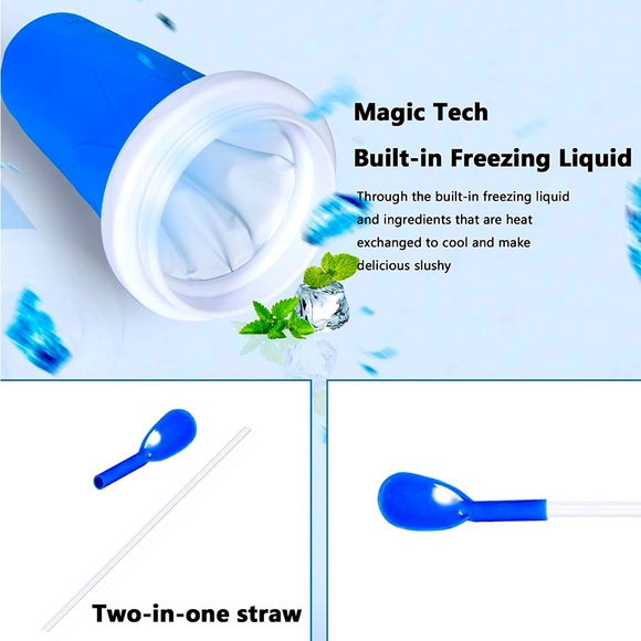 Slushy maker cup TikTok magic fro zen smoothies cut cooling - Picture 1 of 7